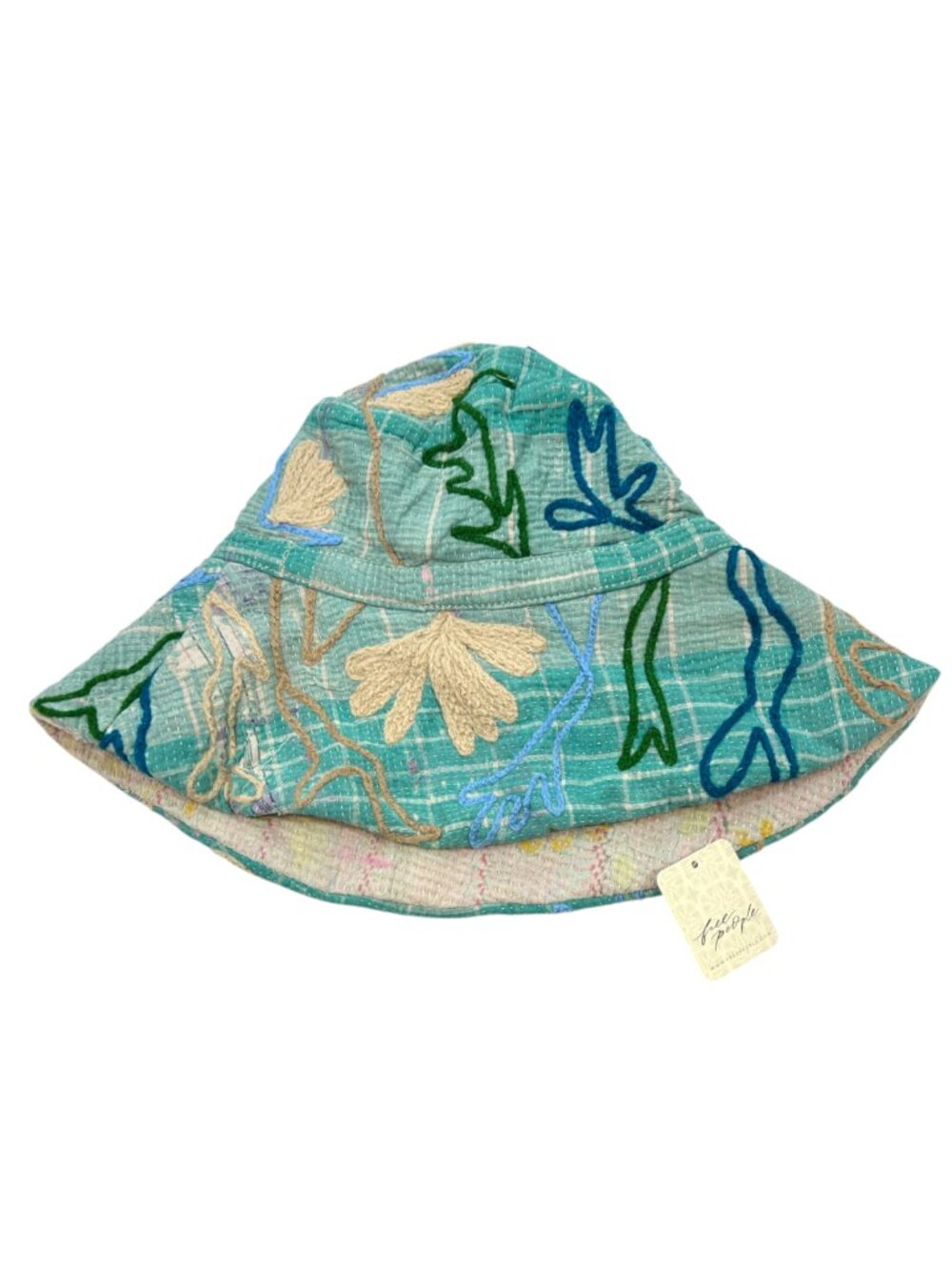 Free People "Vintage" Kantha Bucket Hat O/S New $98